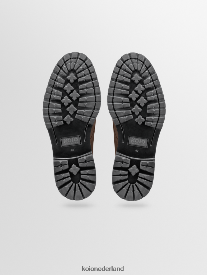 KOIO Heren bergamo chocolade schoenen 8NP24694