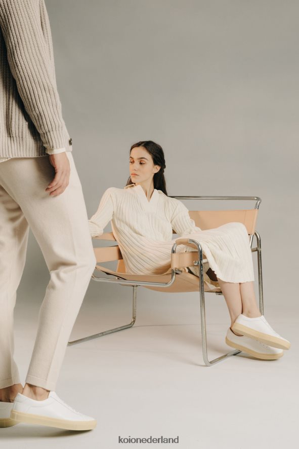 KOIO Heren capri witte lichte gom schoenen 8NP2464