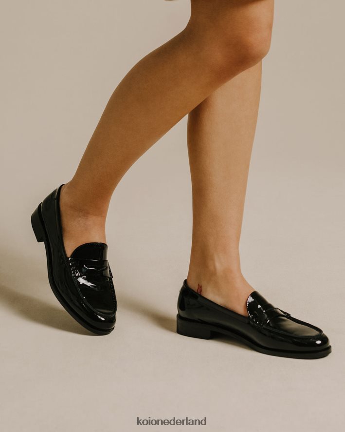 KOIO vrouwen Brera nero patent schoenen 8NP246213
