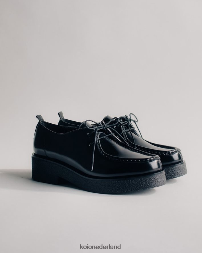 KOIO vrouwen Siena glanzend zwart schoenen 8NP246218