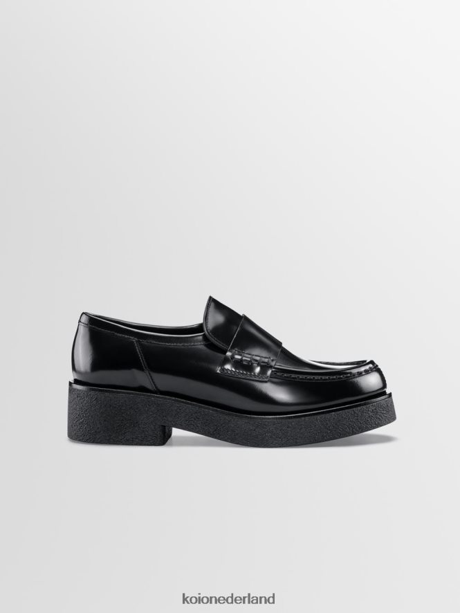 KOIO vrouwen bari glanzend zwart schoenen 8NP246214