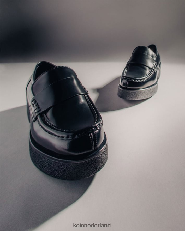 KOIO vrouwen bari glanzend zwart schoenen 8NP246214